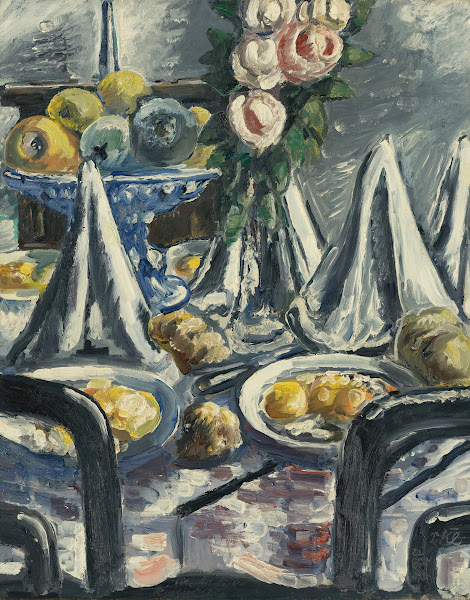 Gedeckter Tisch Mit Servietten Und Rosen Table Set With Napkins And Roses 1948
