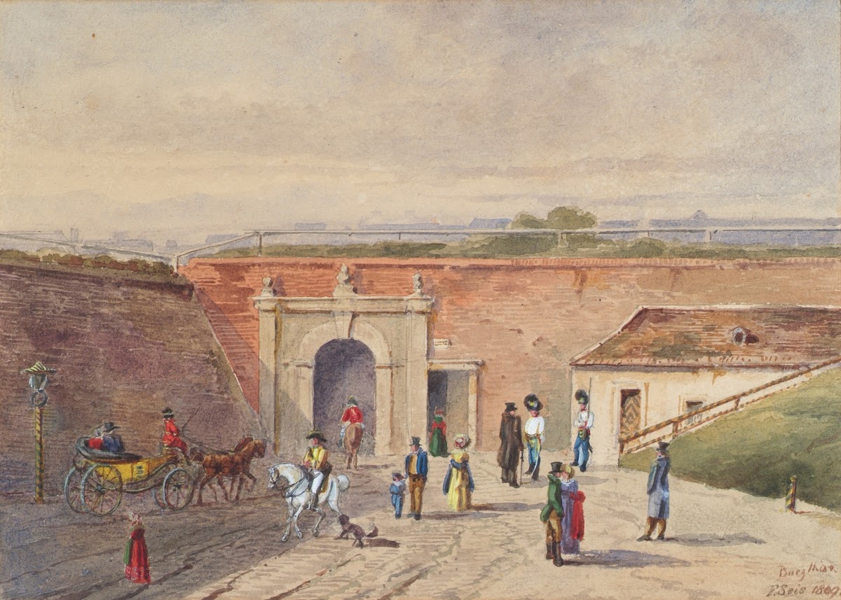 Das alte Burgtor in Wien 1809