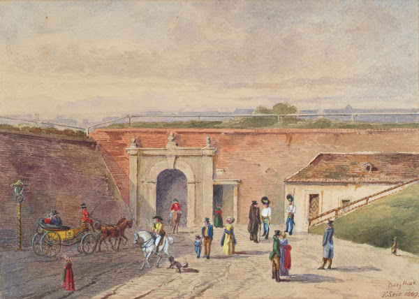Das alte Burgtor in Wien 1809