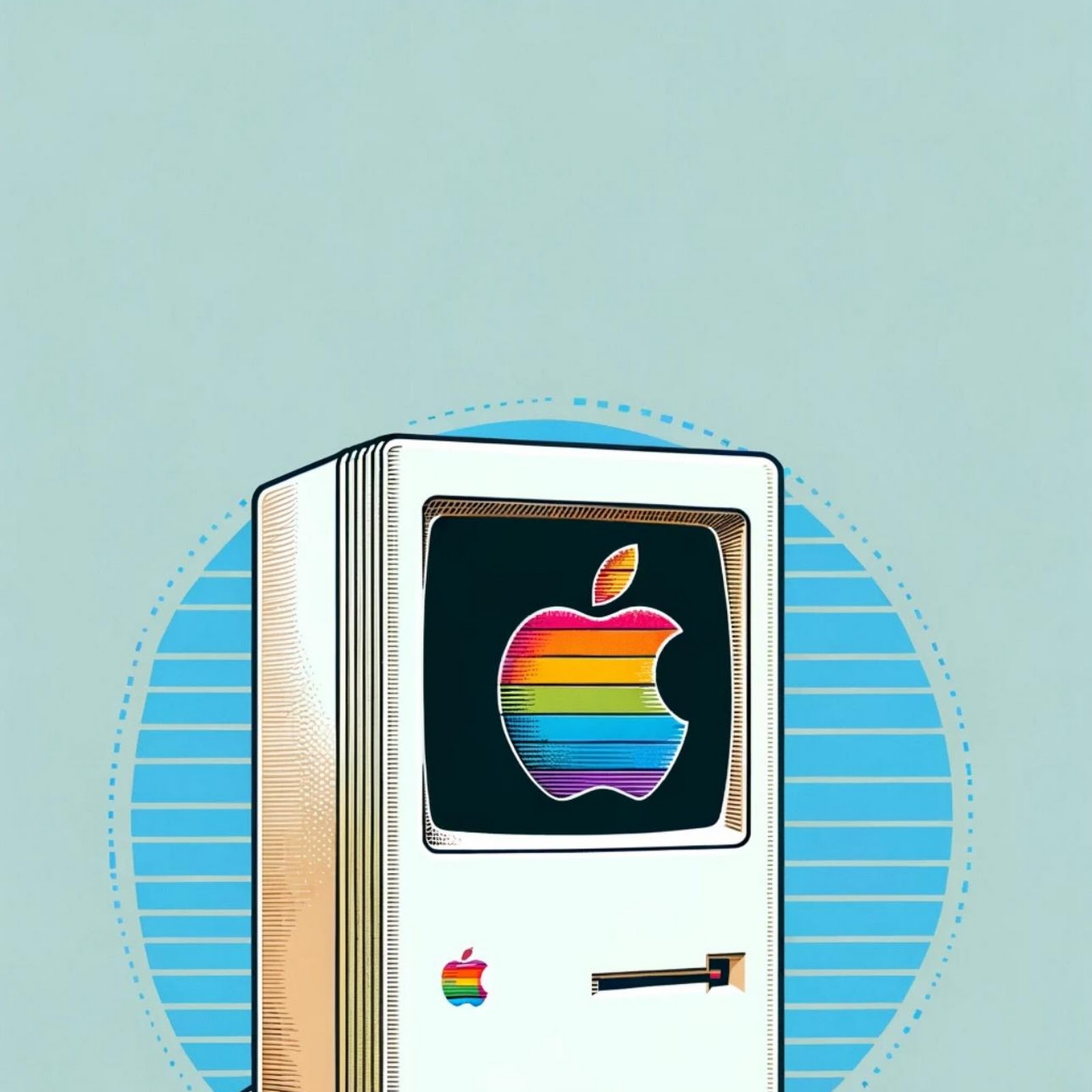 Download Vintage Apple Macintosh Computer Full HD iPhone