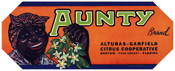 Aunty Brand Citrus Label 1930 1950
