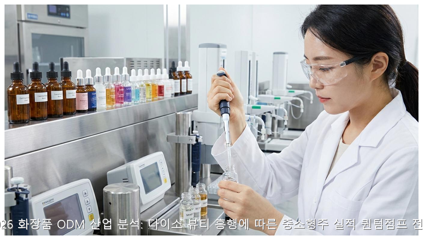 2026 화장품 ODM 산업 분석: 다이소 뷰티 흥행에 따른 중소형주 실적 퀀텀점프 전망 핵심 안내 및 분석 인포그래픽 (3)