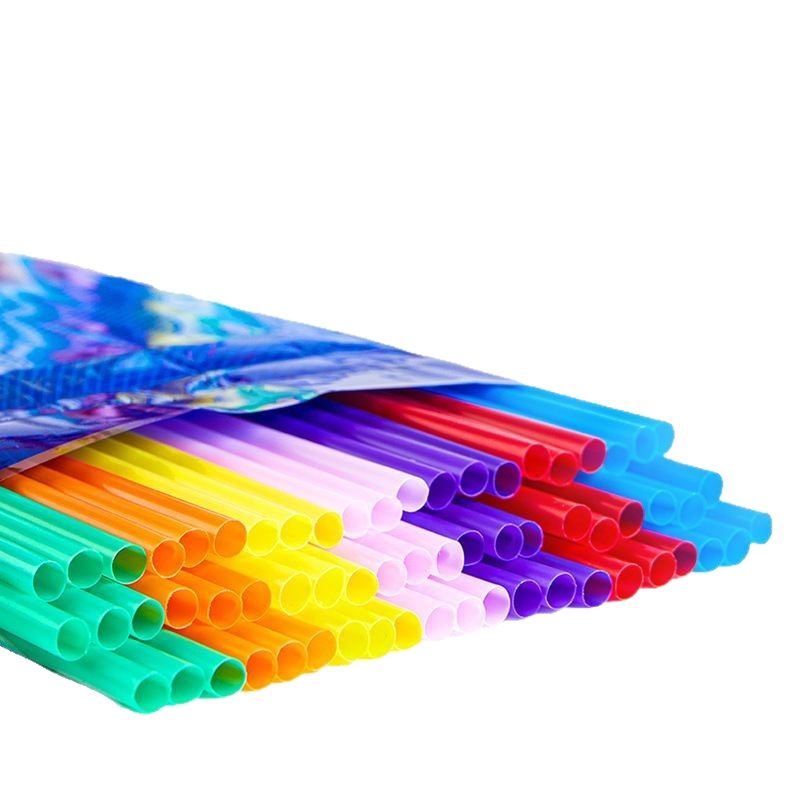 Plastic straws, individually wrapped