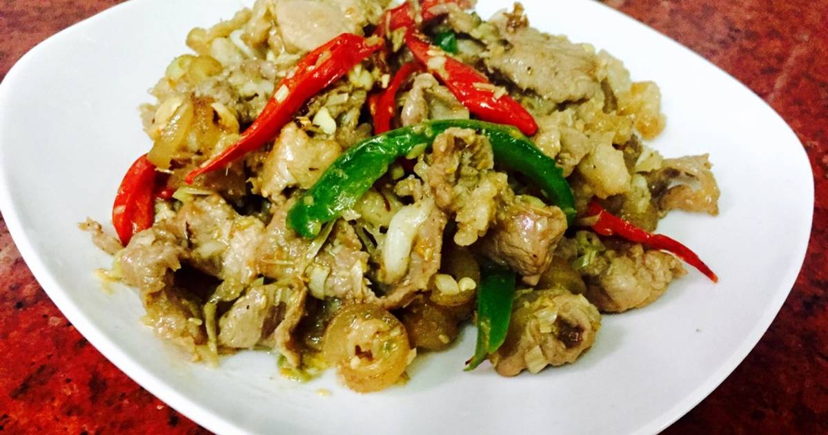 Bê xào sả ớt
