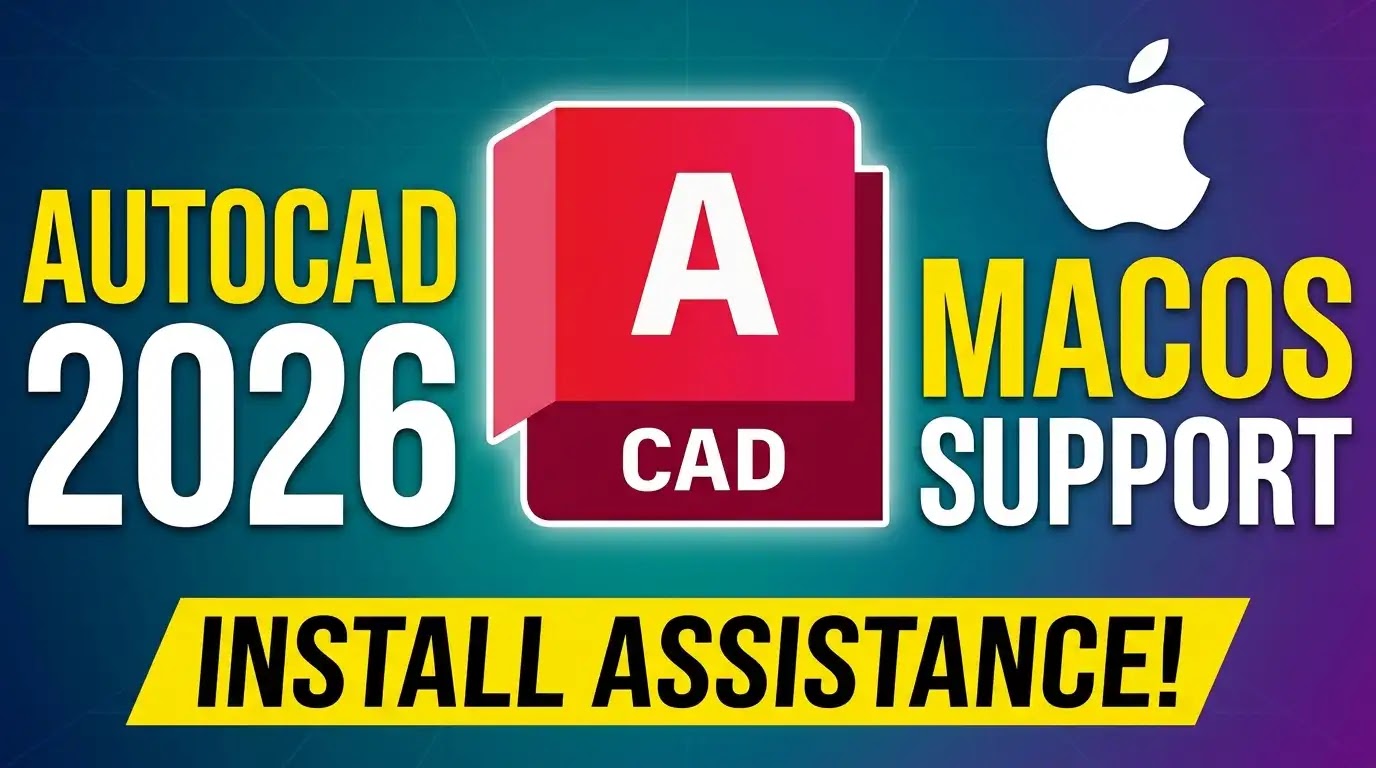 AutoCAD 2027 for Mac: Download & Install on macOS Tahoe | Technical Support app thumbnail