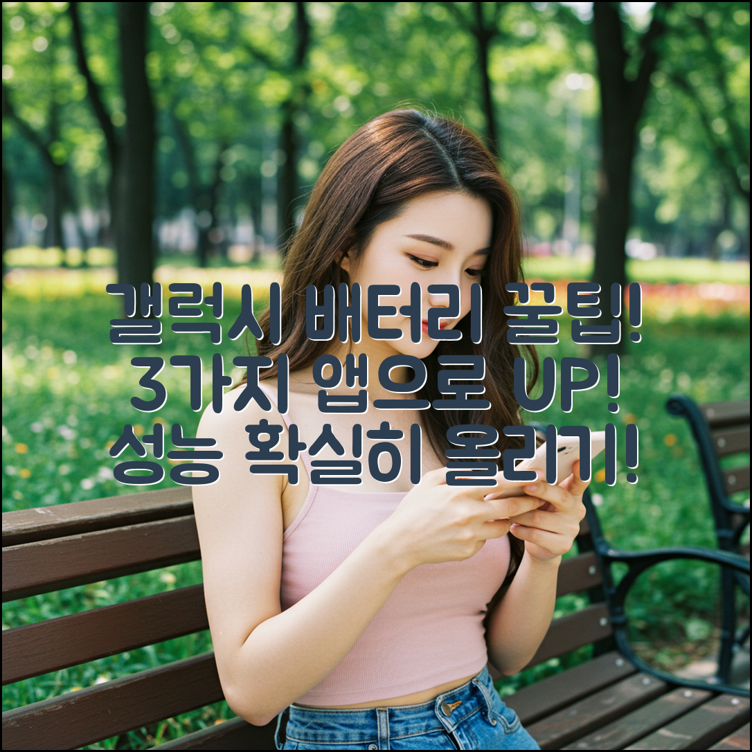 갤럭시 배터리 3가지 점검 앱으로 성능 UP!