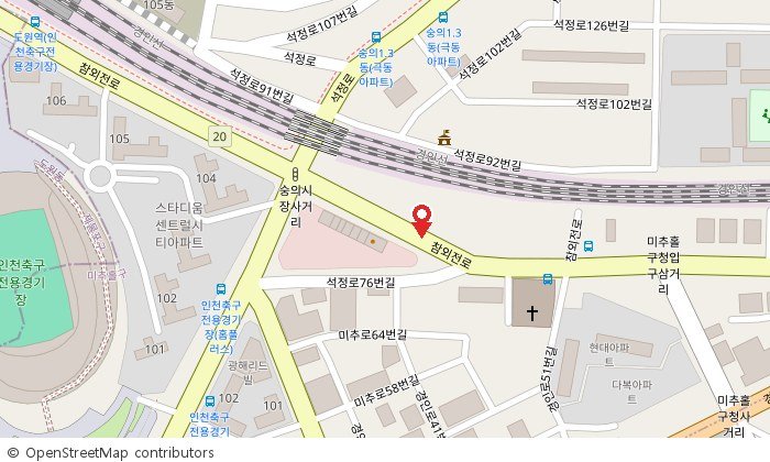 한아름아파트 상세 위치도
