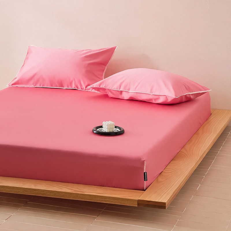 Cotton Fitted Sheet, 180×200 cm, All-around Elastic