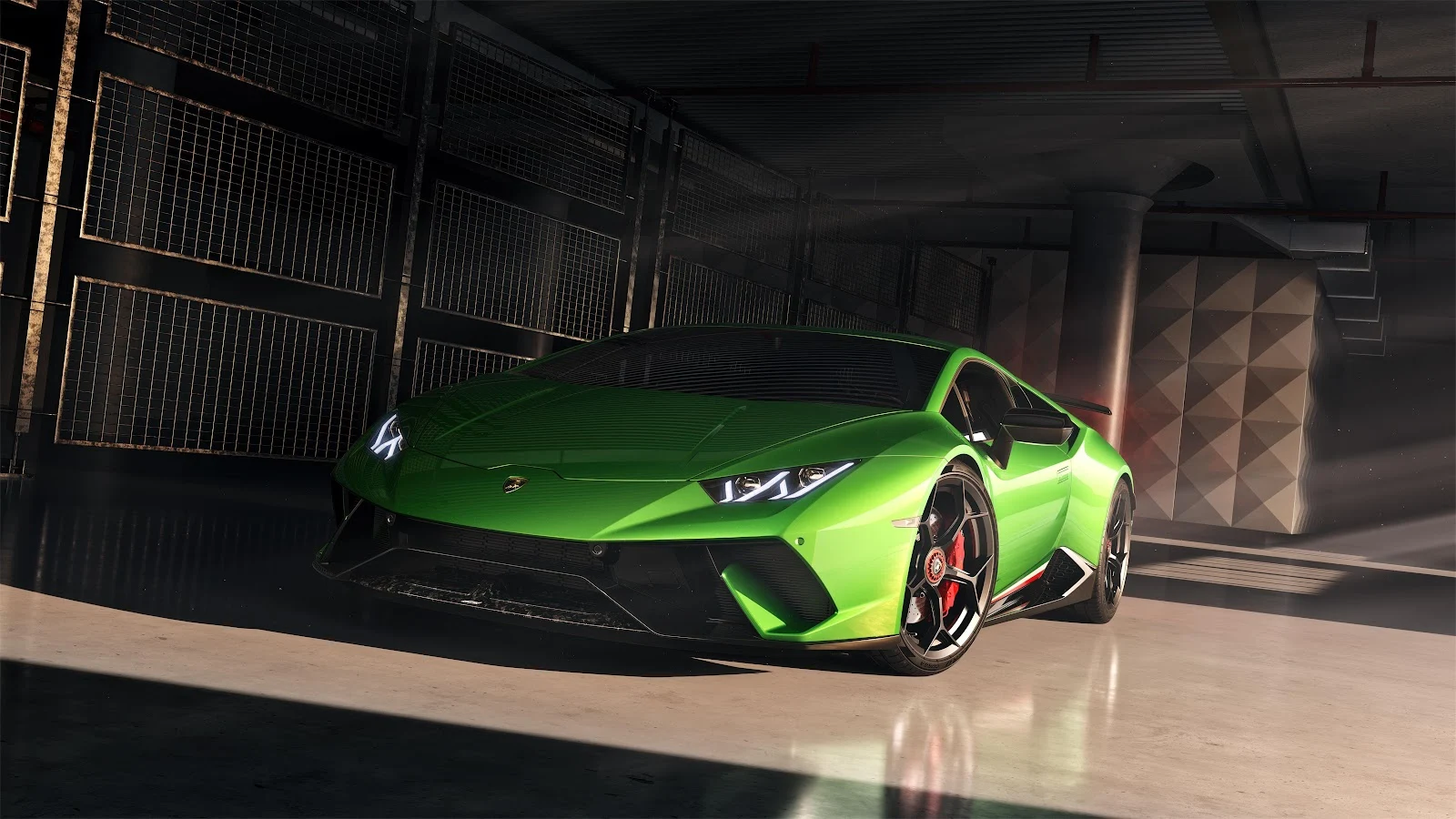 Green Lamborghini Huracan Performante - Automotive Photography 5K Wallpaper (5120x2880)