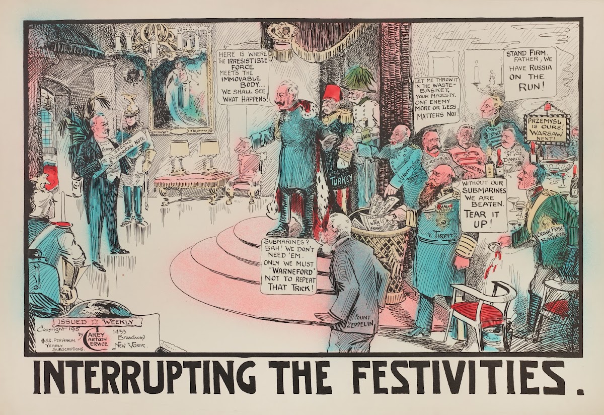 Interrupting the Festivities 1915