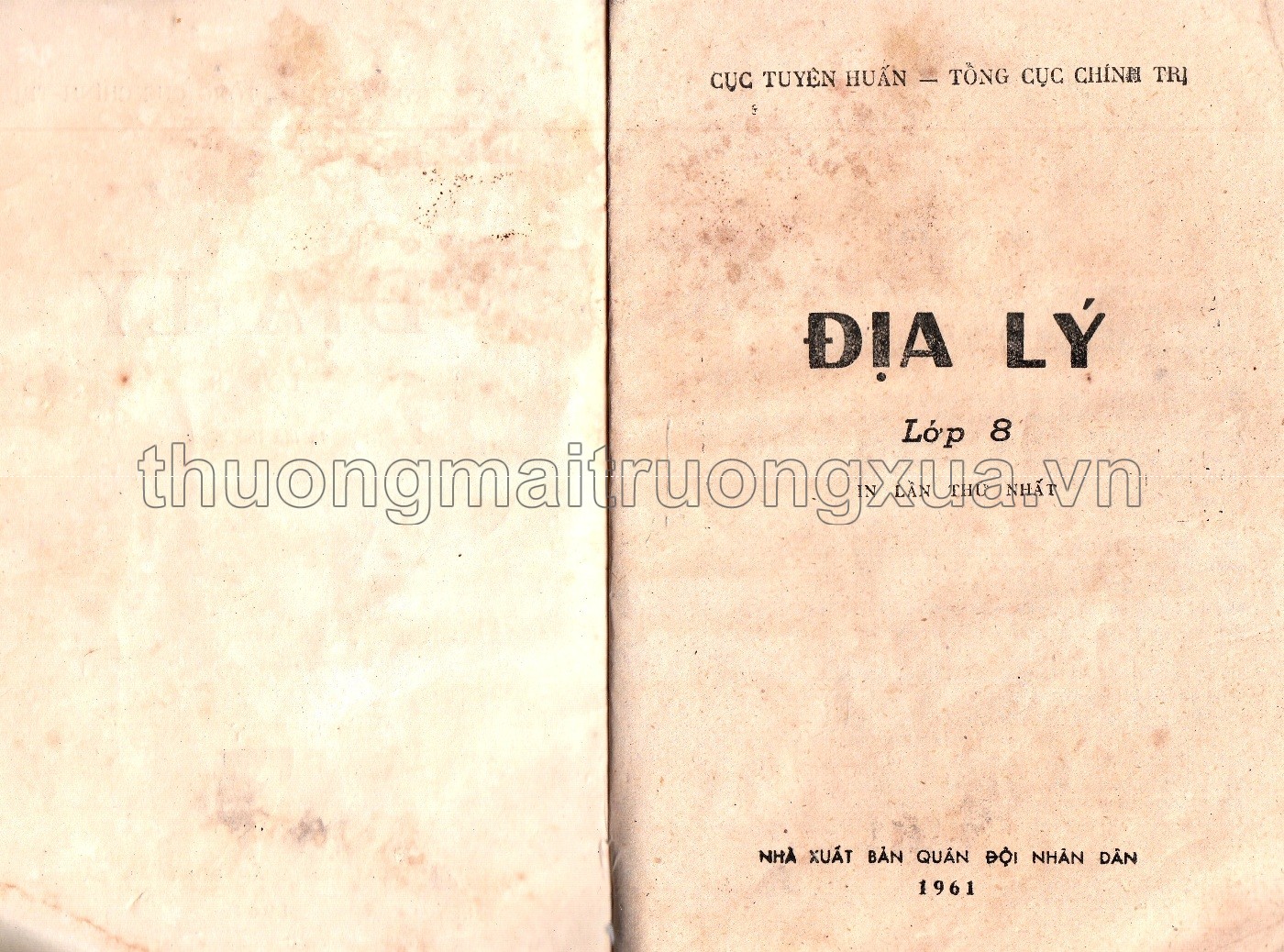 Địa lý lớp 8 (1961) - Trang 1