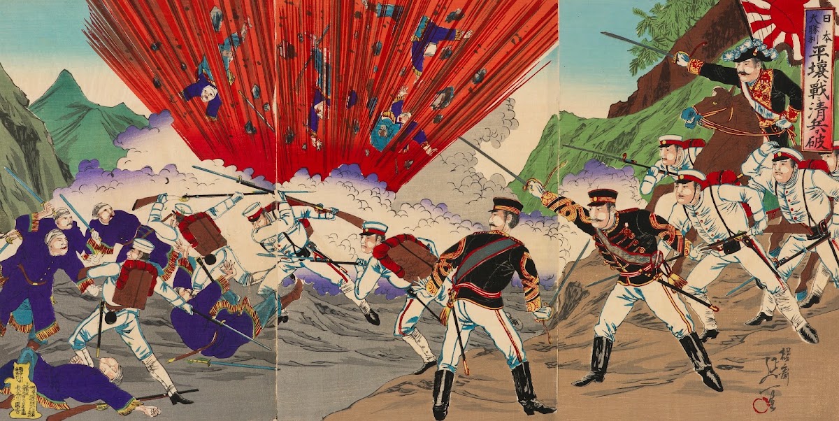 Great Victory of Japan Defeat of Qing Soldiers at the Battle of Pyeongyang 1894