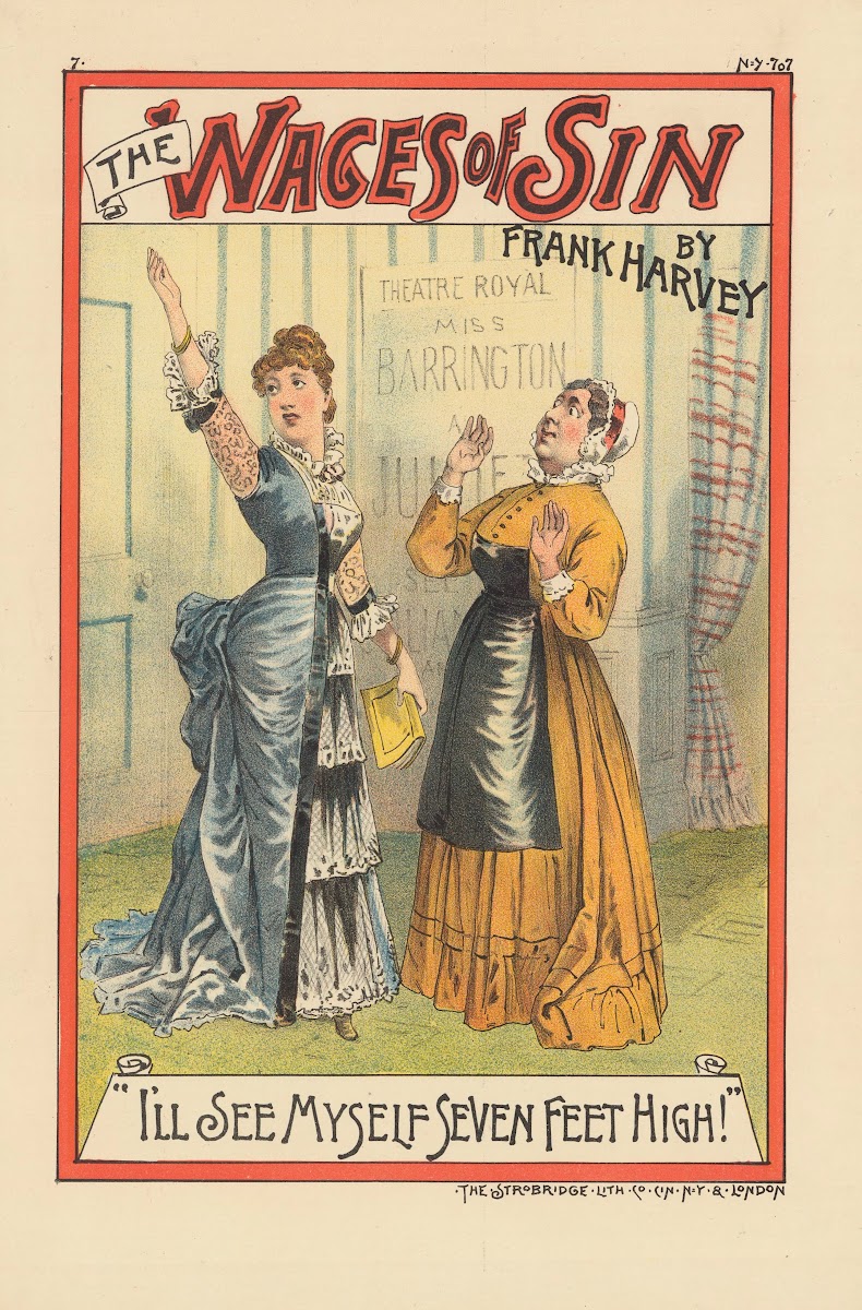 The Wages of sin by Frank Harvey Ill See Myself Seven Feet High 1885