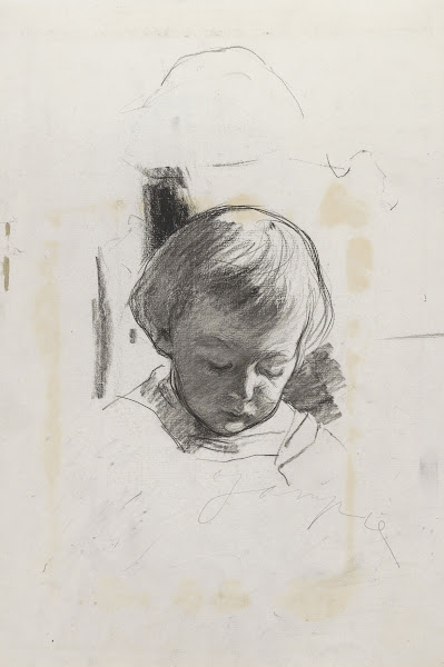 Portret van Johannes René Jampie van Vloten als kind 1887 1892