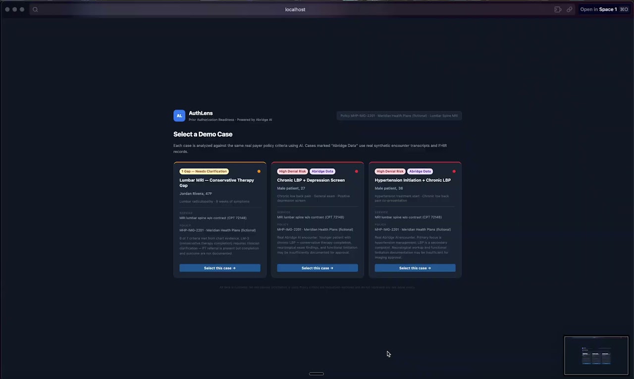 AuthLens project preview
