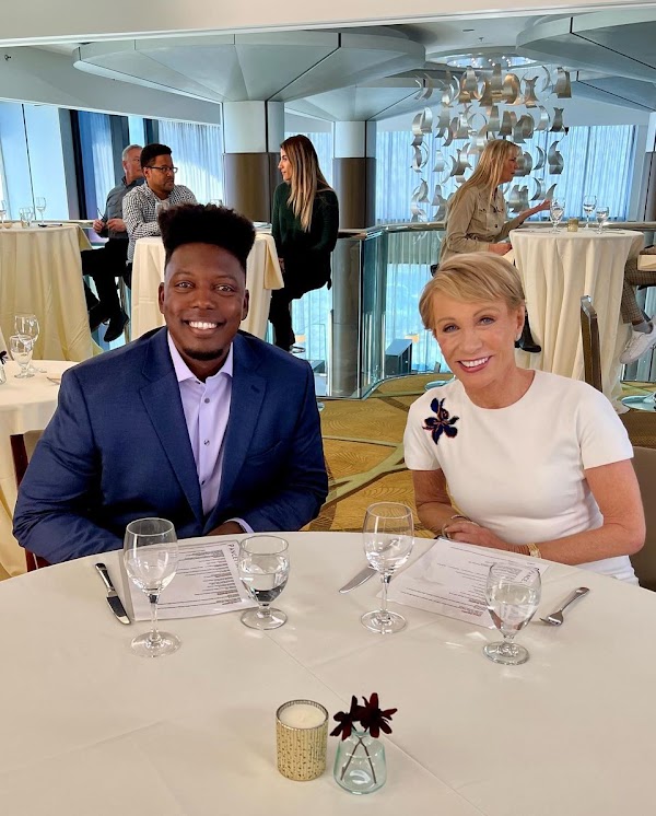 Andrew Lamb with Barbara Corcoran
