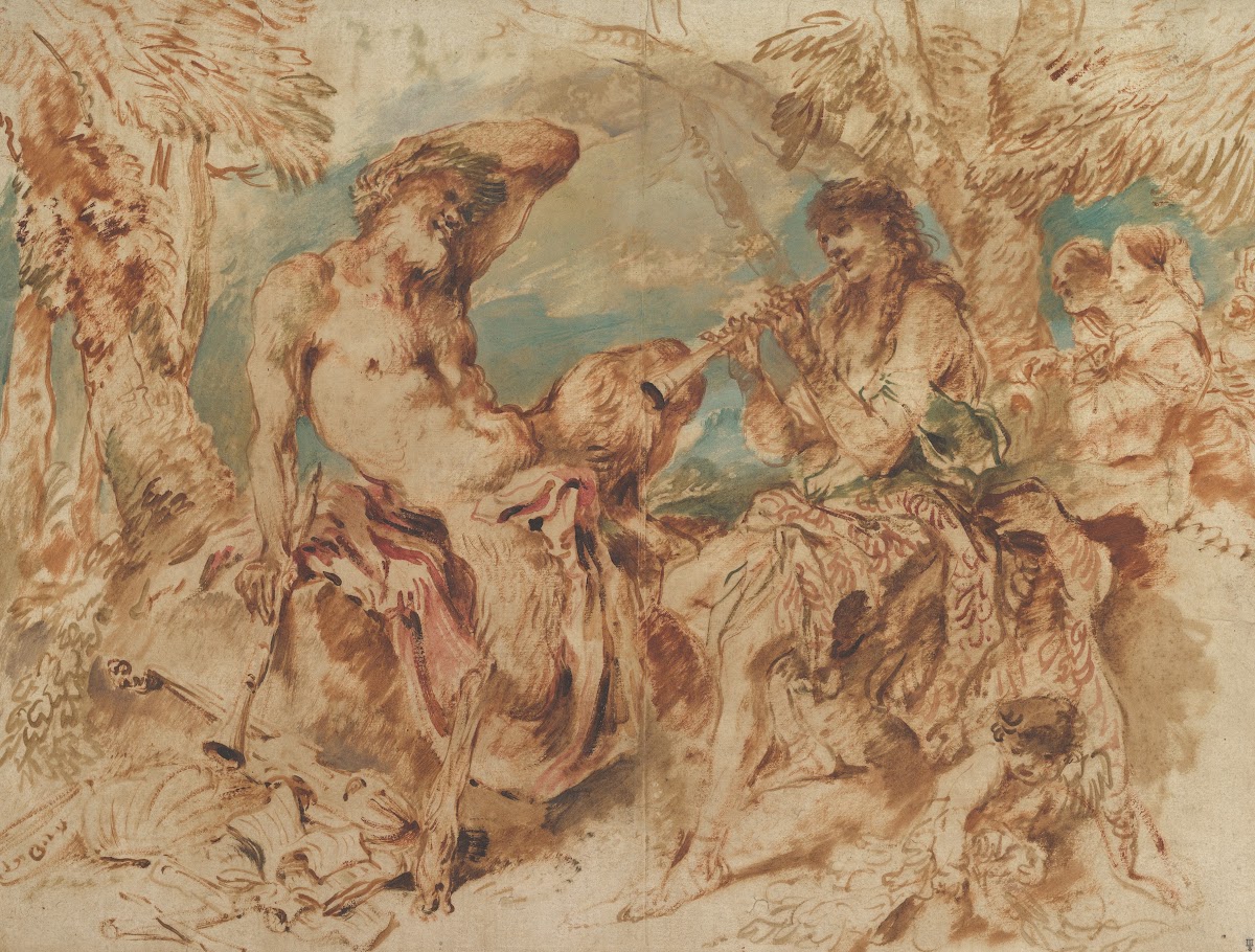 Youth Playing a Pipe for a Satyr 164550
