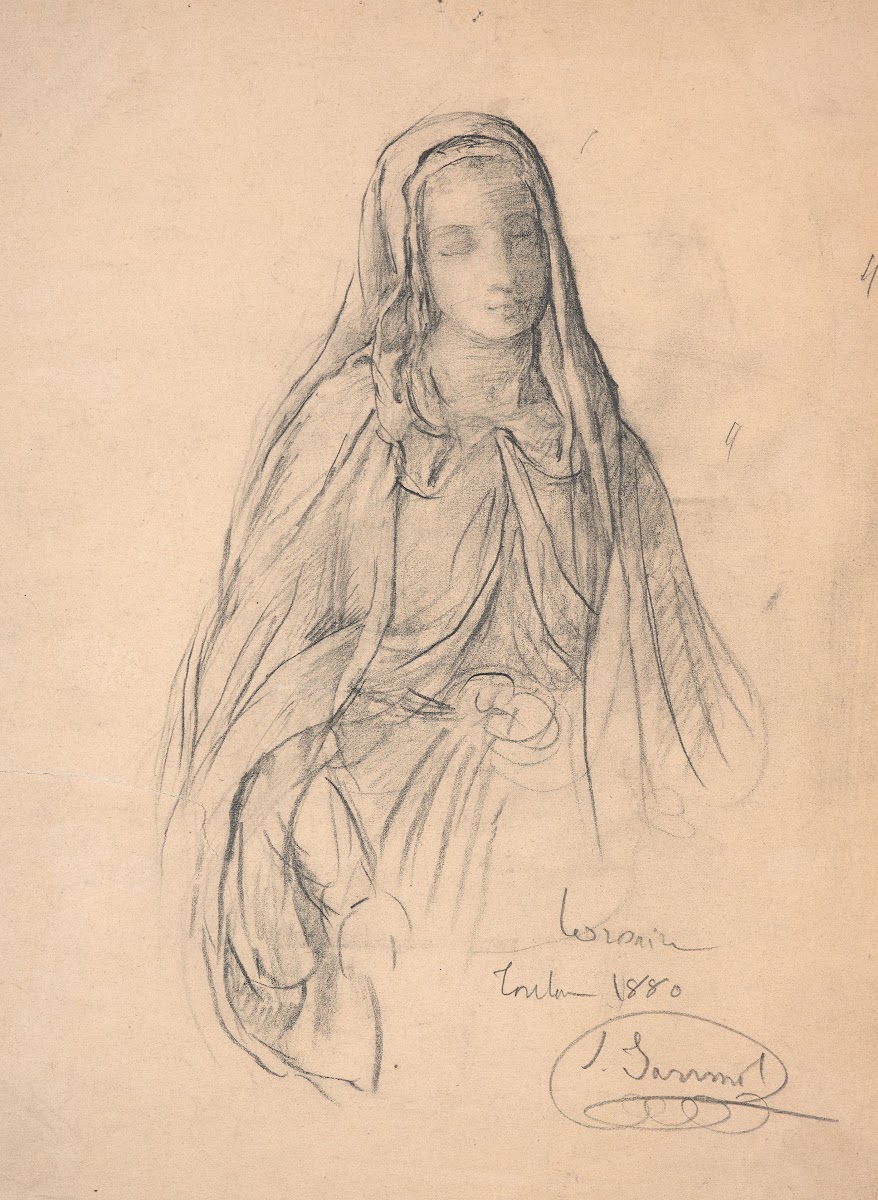 Study of Virgin for Le Rosaire 1880