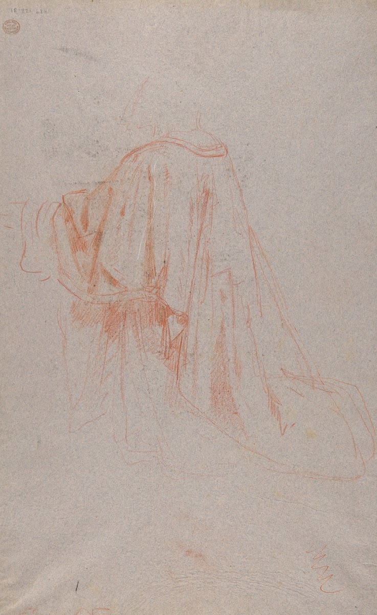 Drapery Study for a Bishop 19th Century
