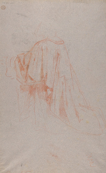 Drapery Study for a Bishop 19th Century