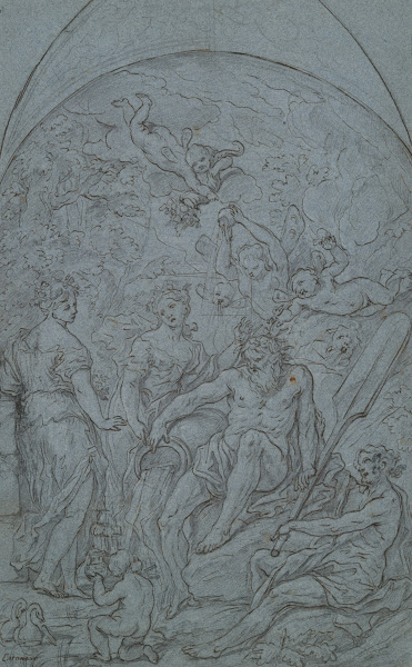 Study for an Allegory with River God andPlenty