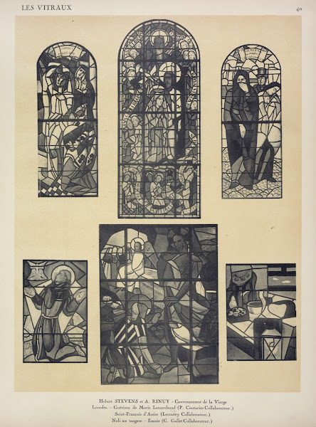 1 Lourdes 2 Couronnement de la Vierge  3 Guérison de Marie Lemarchand 4 Saint Fr