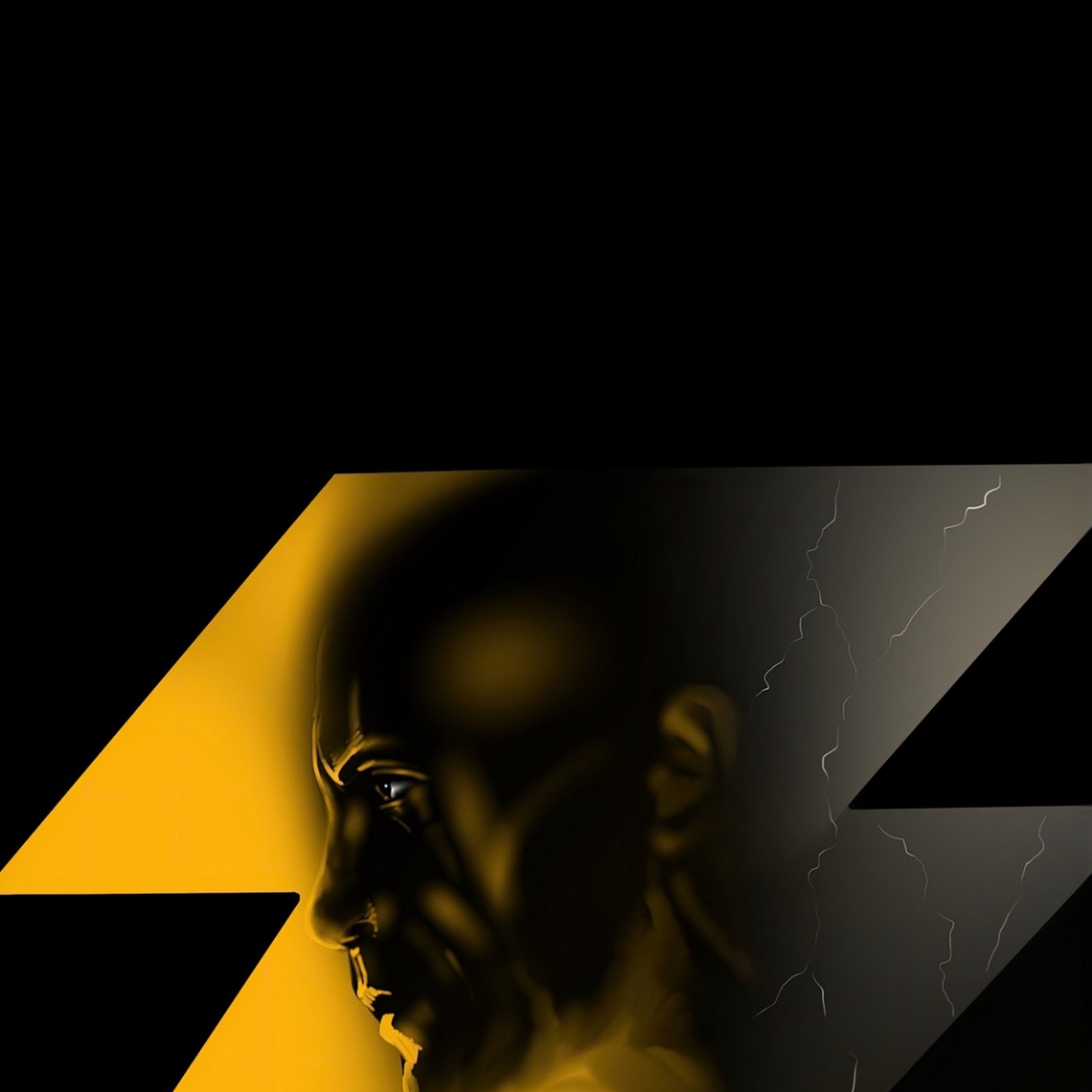 Download Black Adam Lightning Bolt Art iPhone