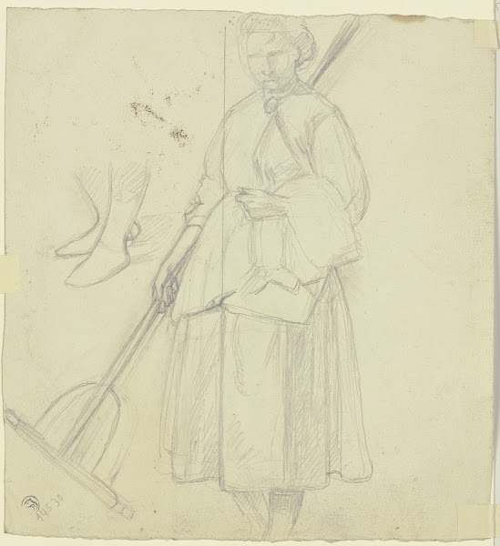 Farmwoman with a rake