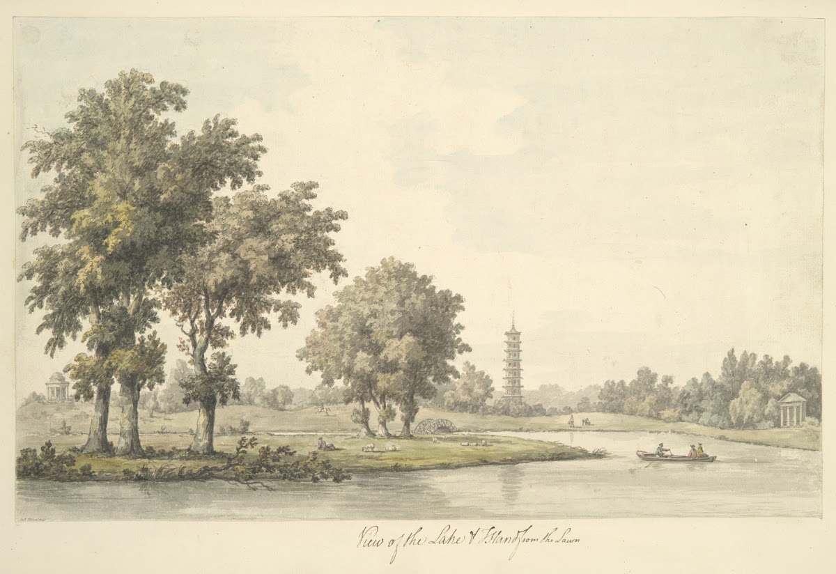 View of the Lake and the Island from the Lawn at Kew 1763
