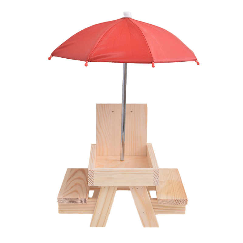 Holz-Eichhörnchen-Futterstation für den Garten