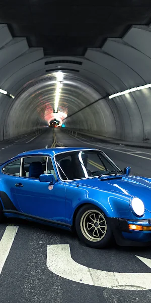 Porsche 930, Porsche 911, Porsche, Blue Cars, Night 4K Wallpaper Background