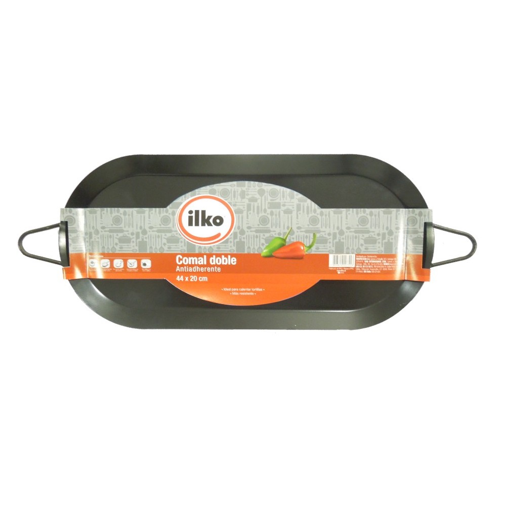 Comal doble de acero antiadherente ILKO™
