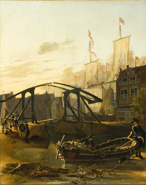 View of a Harbor in Schiedam 1650 1653