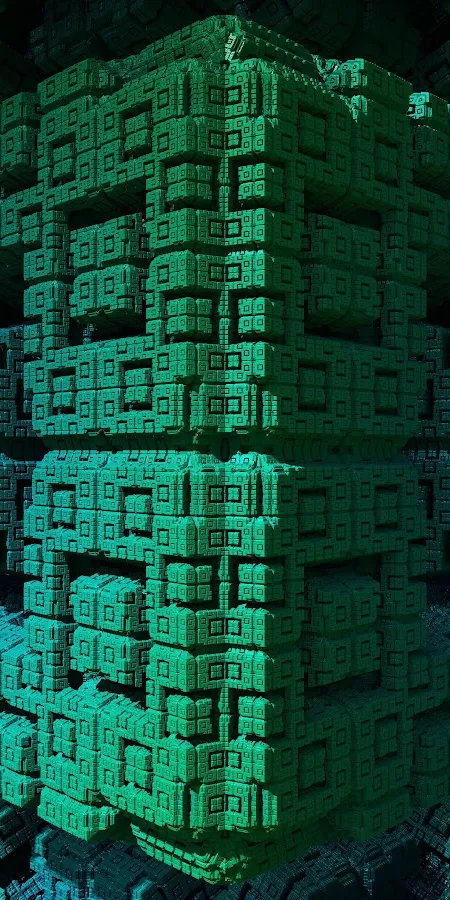 Abstract, Fractal, Menger Sponge, Megastructure 8K Phone Wallpaper