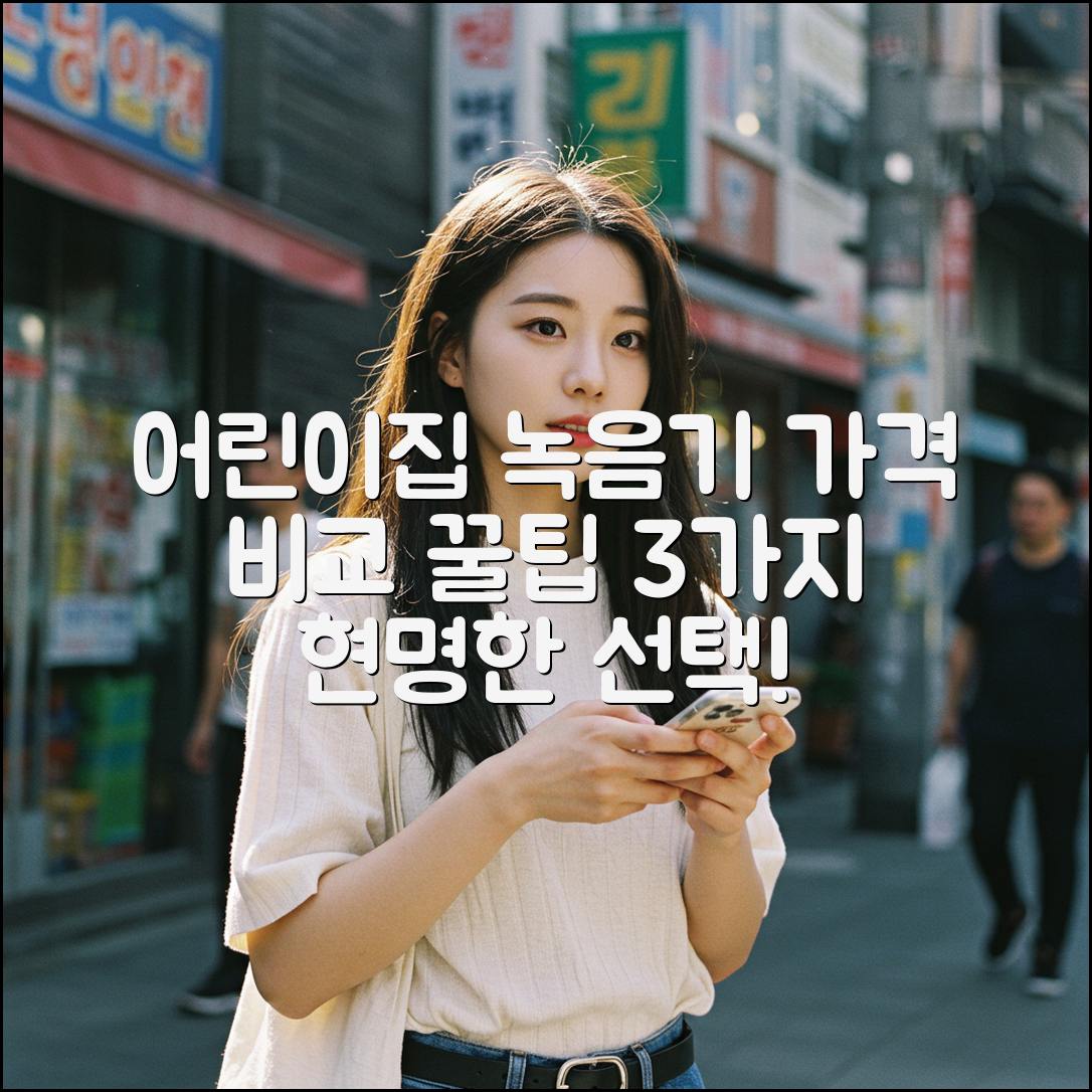 어린이집 녹음기, 가격 비교 3가지 팁!