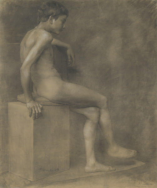 Sitting boy
