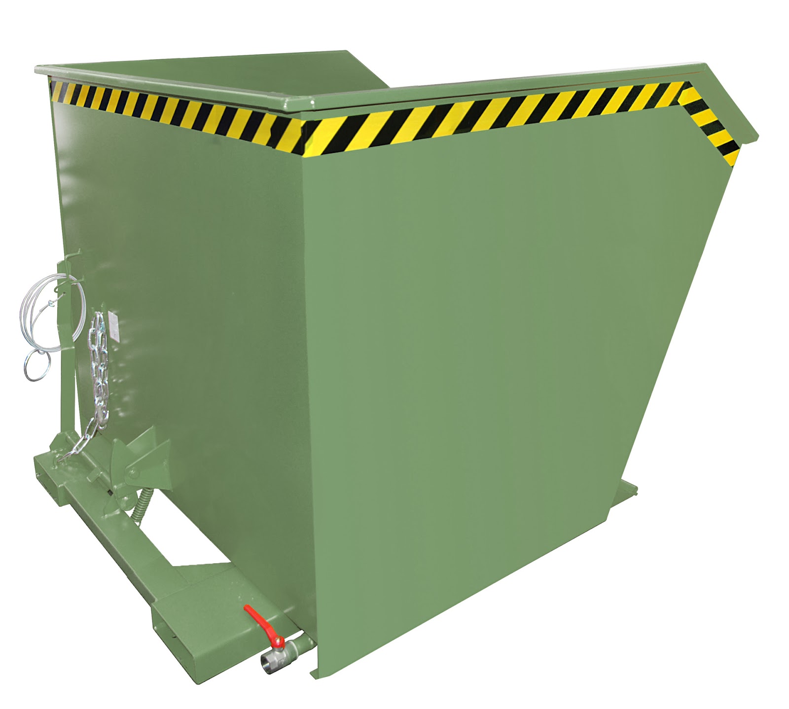 Spaander-kiepcontainer GU-E 2000, gelakt, Resedagroen
