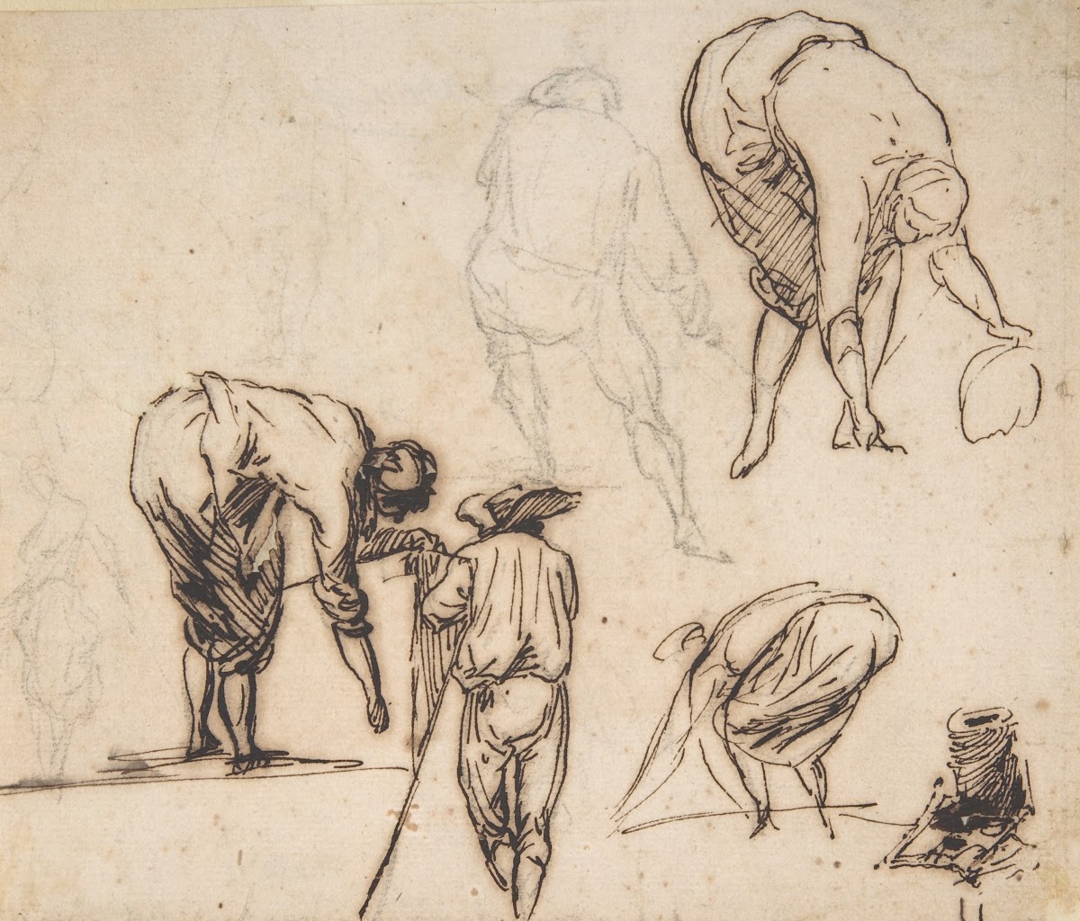 Standing Figure and Figures Bending Over 161275