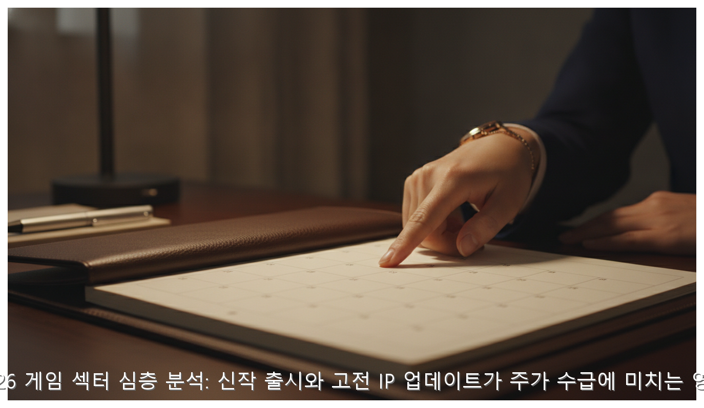 2026 게임 섹터 심층 분석: 신작 출시와 고전 IP 업데이트가 주가 수급에 미치는 영향 핵심 안내 및 분석 인포그래픽 (2)