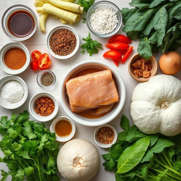 Ingredients for Easy One-Pot Korean Army Stew (Comfort Meal) – 30-Minute Weeknight Dinner