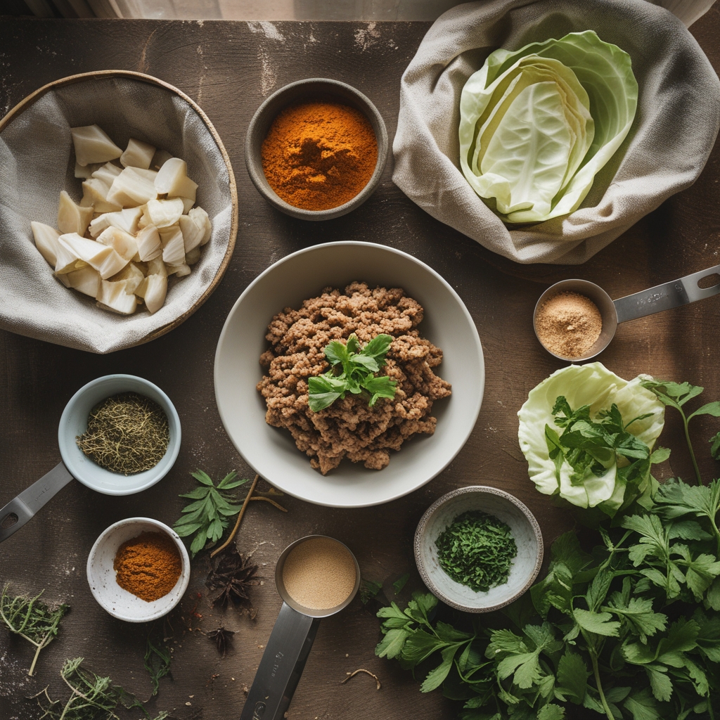Ingredients for Delicious Low Carb Mongolian Ground Beef Cabbage Recipe – Easy Weeknight Dinner