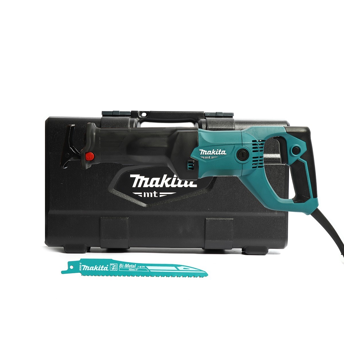 MAKITA เครื่องเลื่อยไฟฟ้า ONE-TOUCH กำลังไฟ 1,010 วัตต์ รุ่น M4501KX1B ความยาวช่วงชัก 28 มม. ความเร็วช่วงชักต่อนาที 0 - 2,800 SPM (มากีต้า)