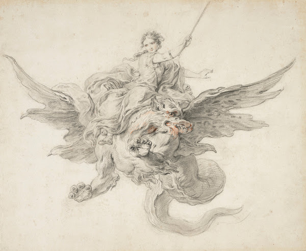 Armida on a dragon