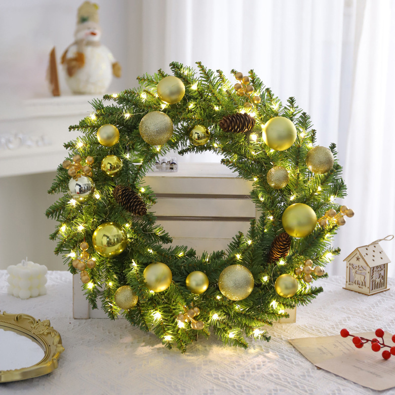 PVC Christmas wreath, modern and simple