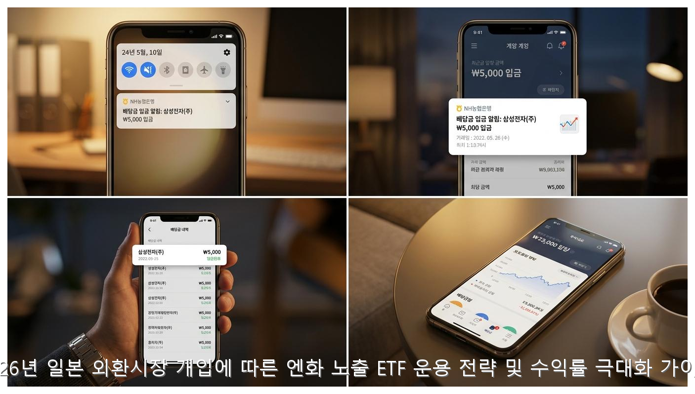 2026년 일본 외환시장 개입에 따른 엔화 노출 ETF 운용 전략 및 수익률 극대화 가이드 핵심 안내 및 분석 인포그래픽 (8)