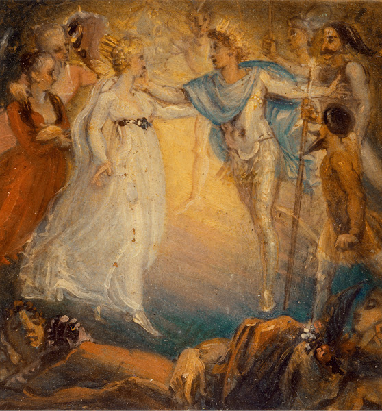Oberon and Titania from A Midsummer Nights Dream Act IV Scene i 1806