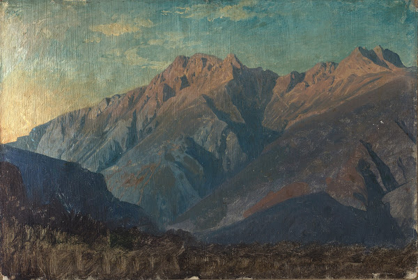 Felsmassiv wohl in Graubünden 1853