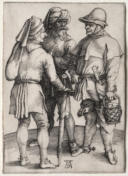 Three Peasants in Conversation c 1497