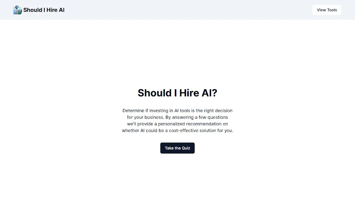 Captura de Should I Hire AI-
