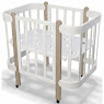 Children's cradle bed IngVart Nika 5 in 1 60 cm white/cappuccino